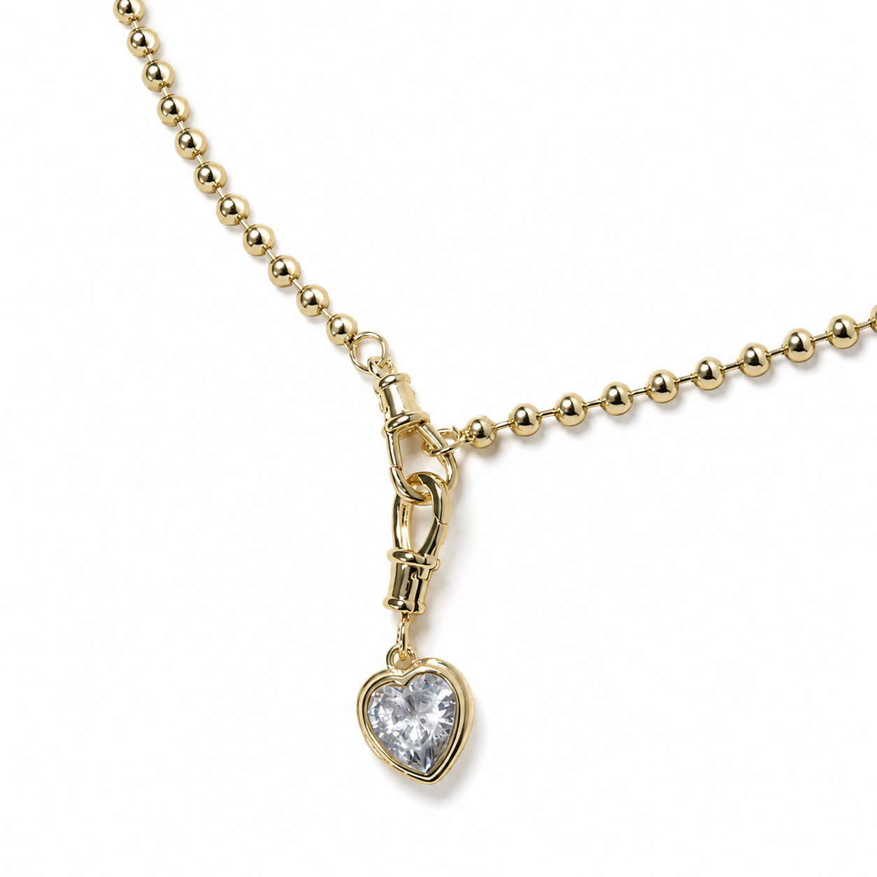Amour Interchangeable Heart Charm Necklace