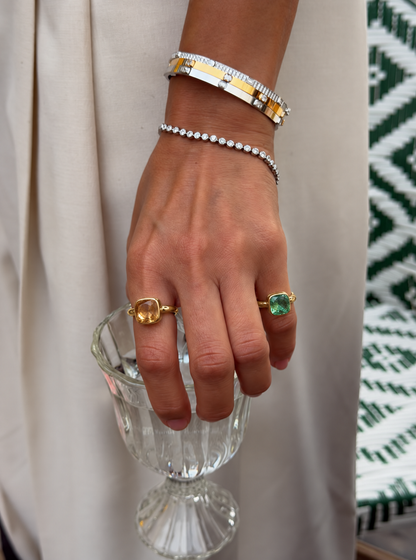 Cushion Stone Ring