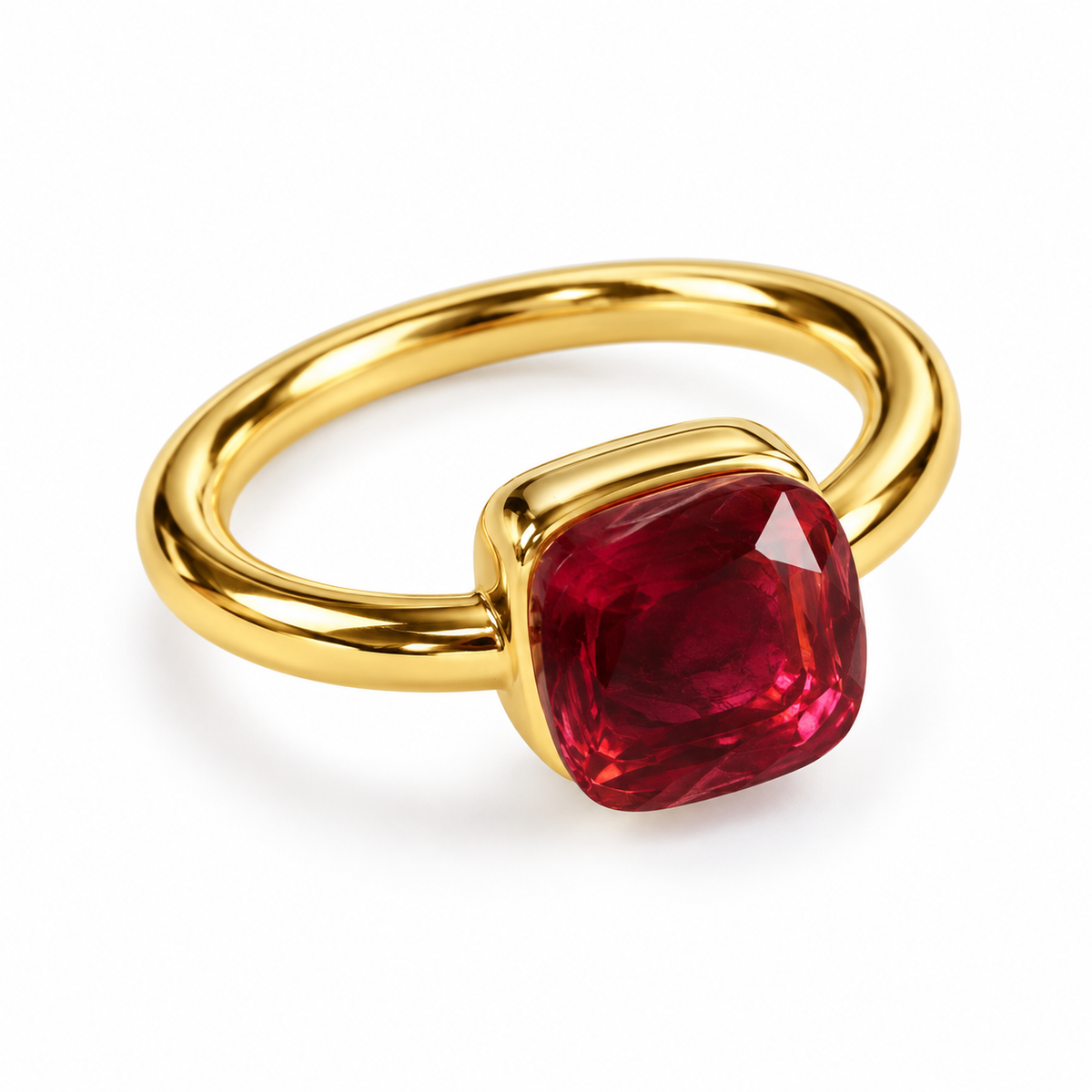 Cushion Stone Ring