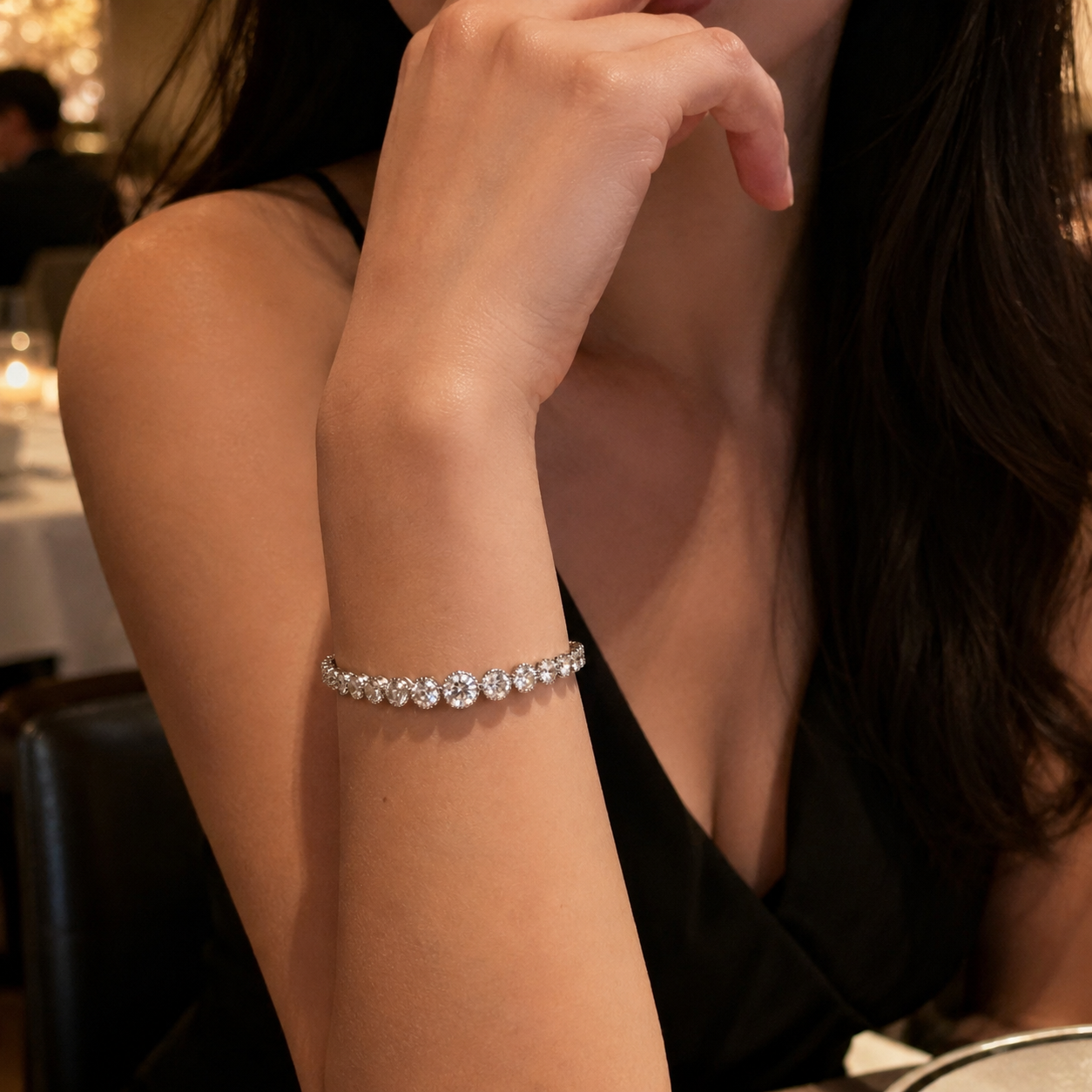Luna Graduated Tennis Bracelet