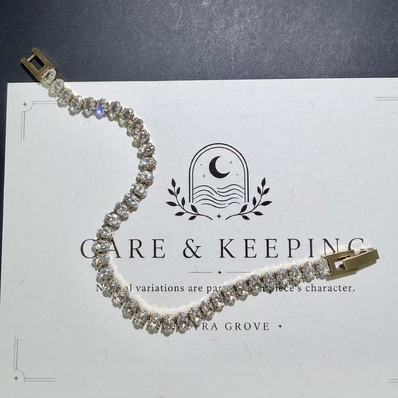 Classic Gold-Tone CZ Tennis Bracelet